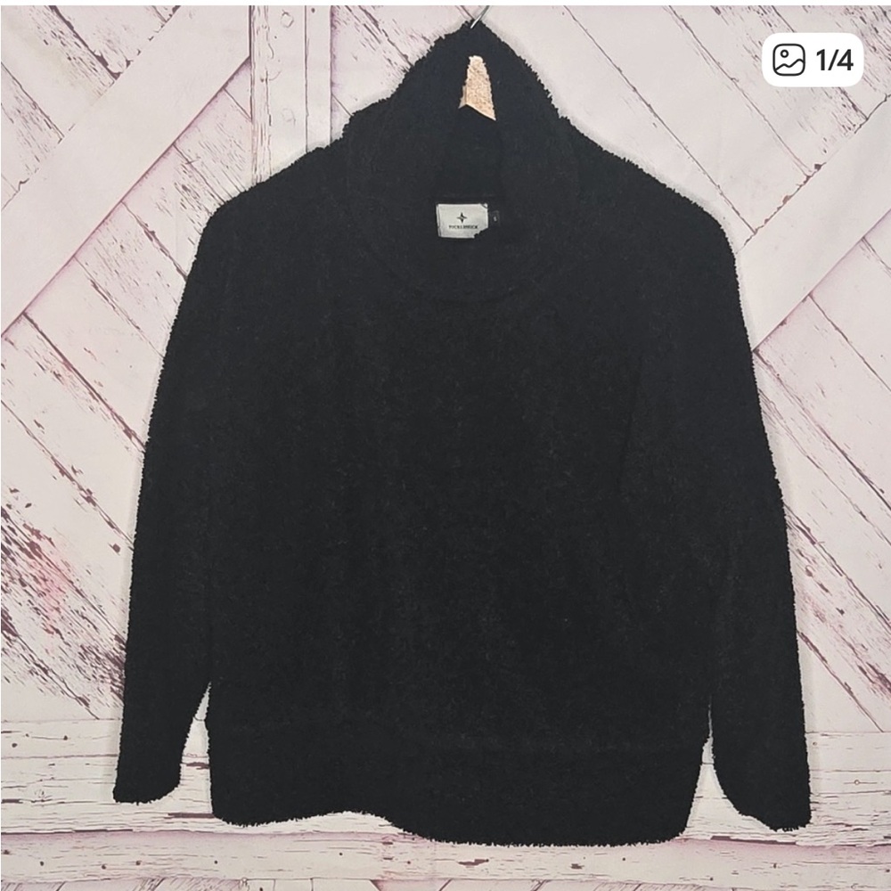 Tuckernuck Black Cowl Neck Sweater